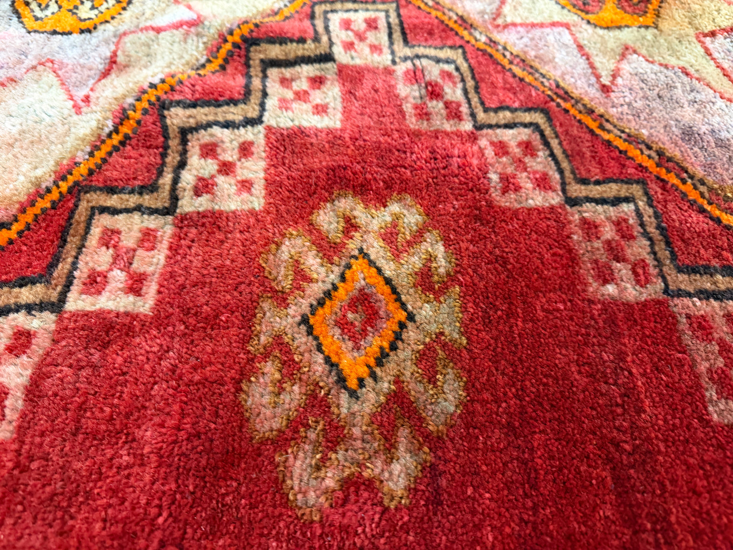 5’7”x10’7” Antique Hand-Knotted Wool Russian Kazak Oriental Rug 5x10 Handmade Carpet