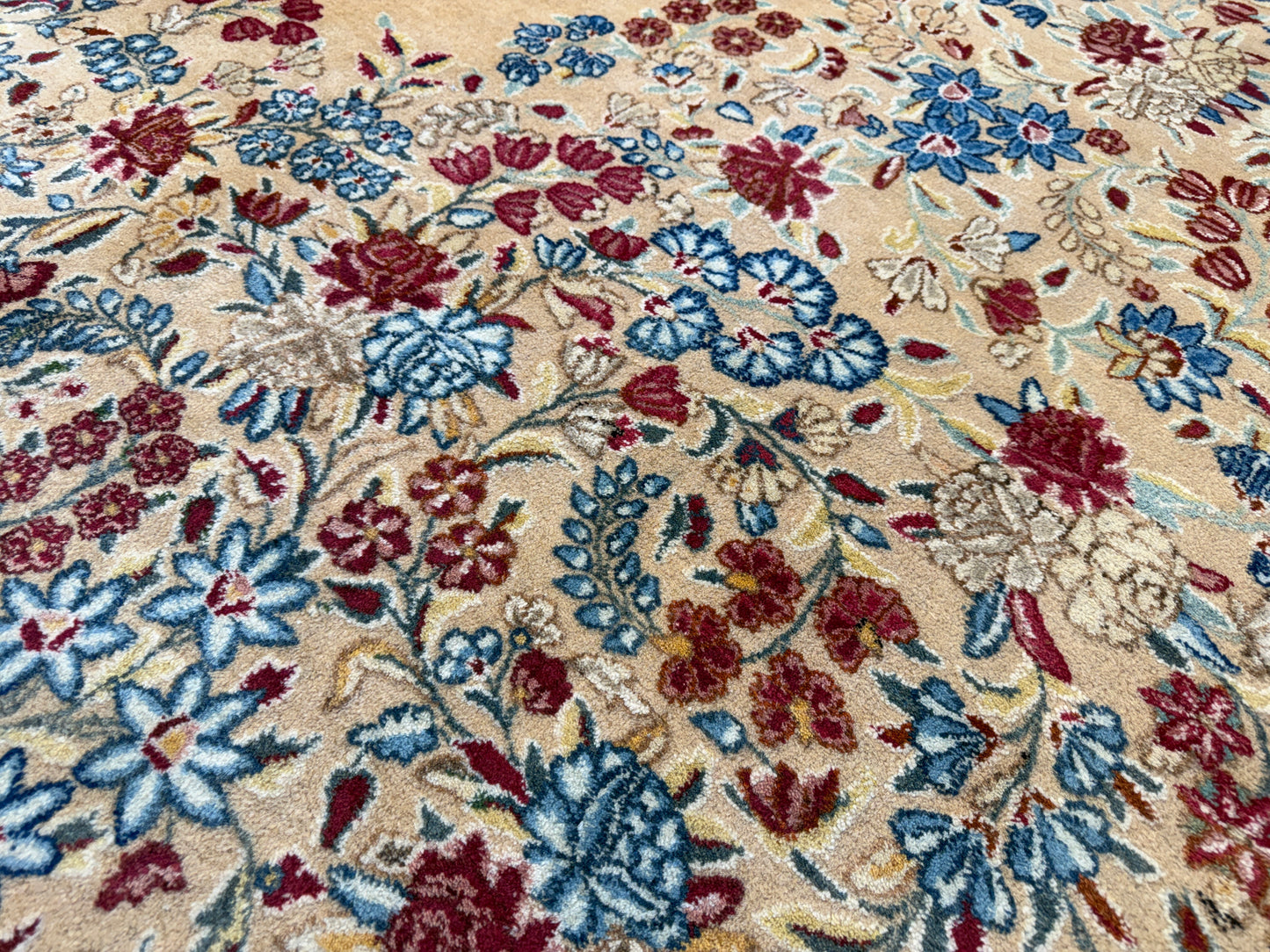 10’x13’ Hand-Knotted Persian Kerman Area Rug