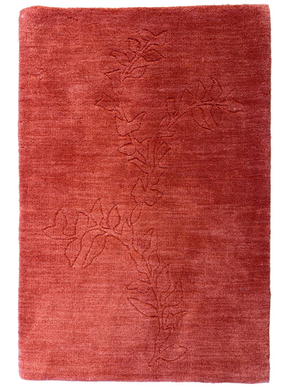 Hand-Knotted Carved Gabbeh Rug - 2’x3’