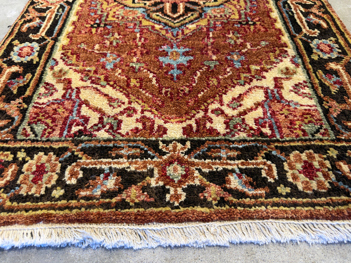Hand-Knotted IndoHeriz Rug - 2’x3’