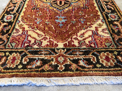 Hand-Knotted IndoHeriz Rug - 2’x3’