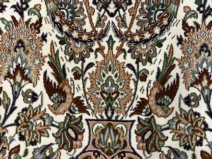 Hand-Knotted Pictorial Persian Isfahan Rug - 3’7”x5’10”