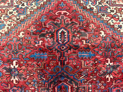 Hand-Knotted Persian Heriz Rug - 9’8”x13’1”
