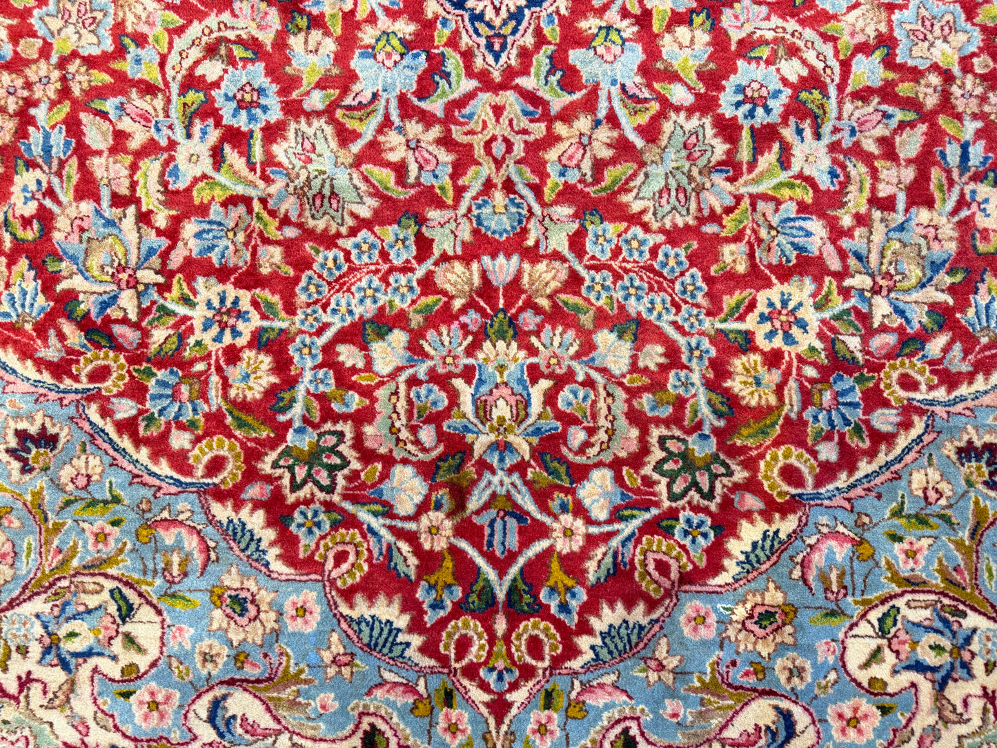 Antique Hand-Knotted Persian Kerman Rug - 9’11”x13’4”