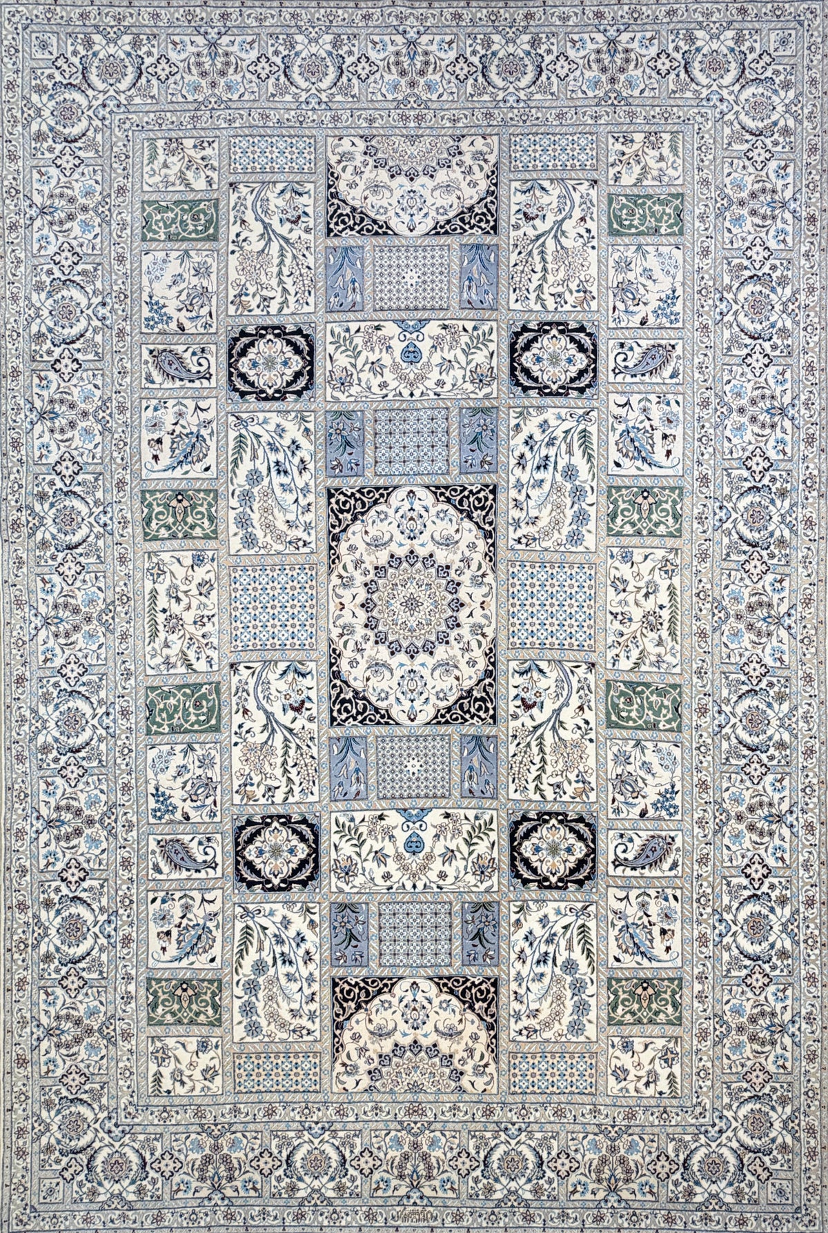 Hand-Knotted 6 La Persian Nain Rug - Signed Habibian - 6'9"x10'2"