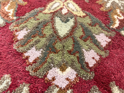 8’ Diameter Hand-Knotted Wool Indian Round Oriental Rug - 8x8 Handmade Carpet