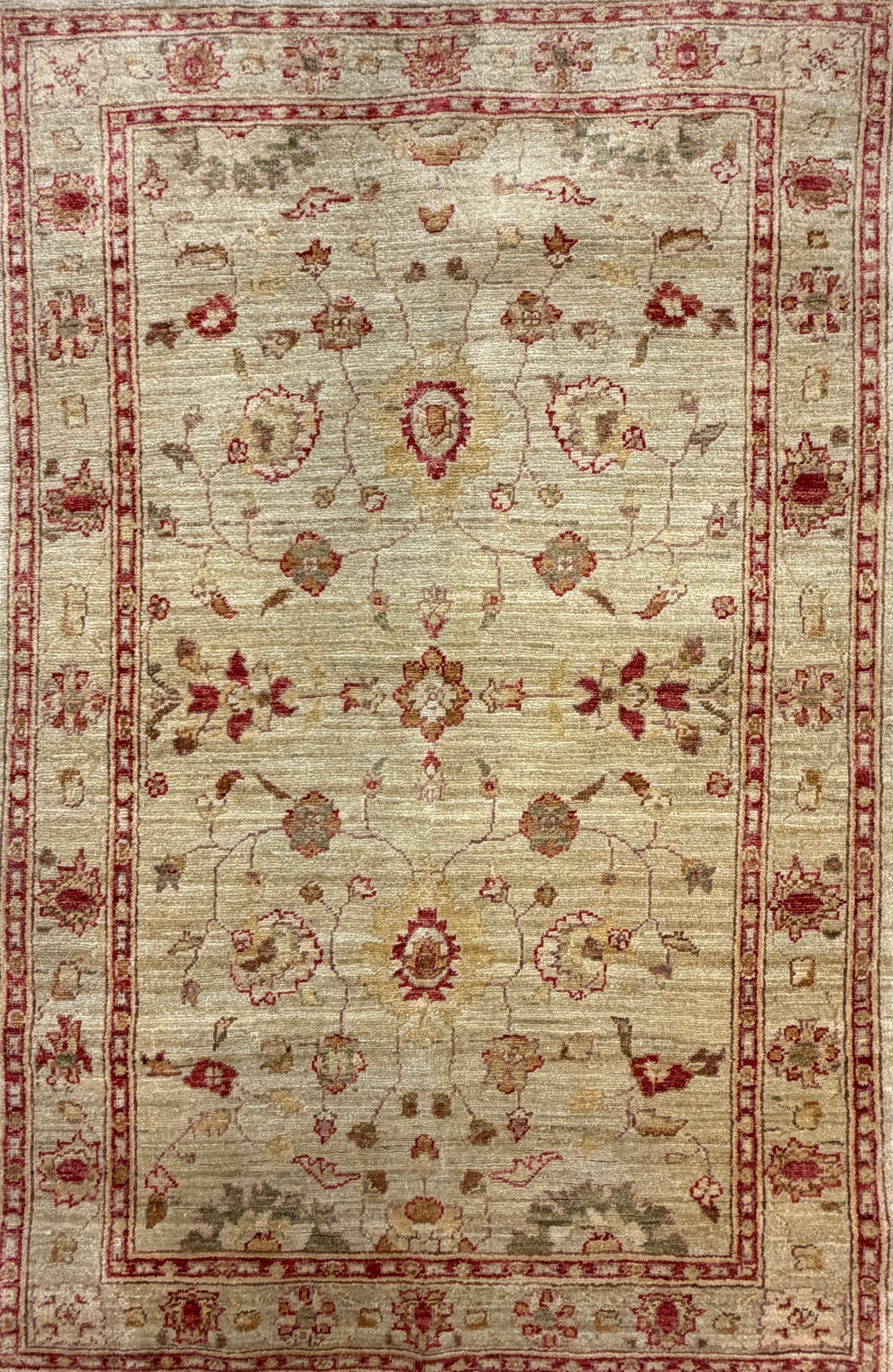 Hand-Knotted Pishawar Rug - 3’3”x4’11”