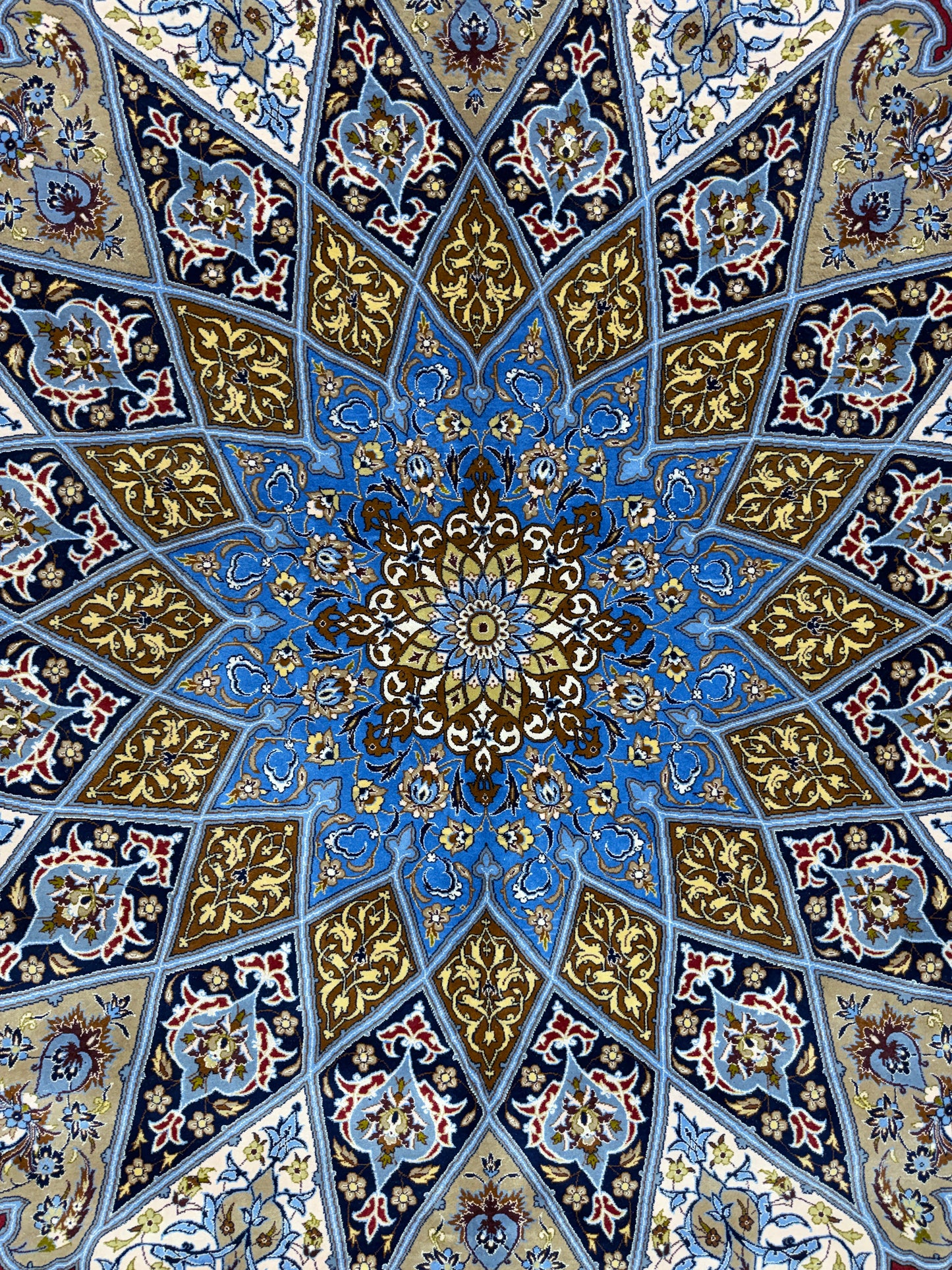 13’x16’10” Hand-Knotted Persian Isfahan Signed Asachi Area Rug