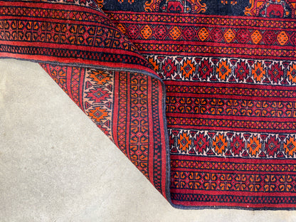 6’5”x9’10” Hand-Knotted Wool Bokhara Oriental Area Rug