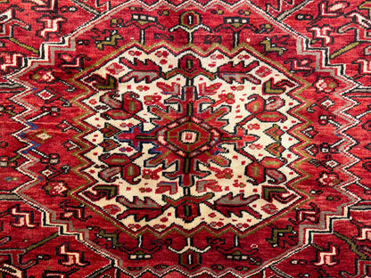10’1”x12’9” Hand-Knotted Persian Heriz Area Rug