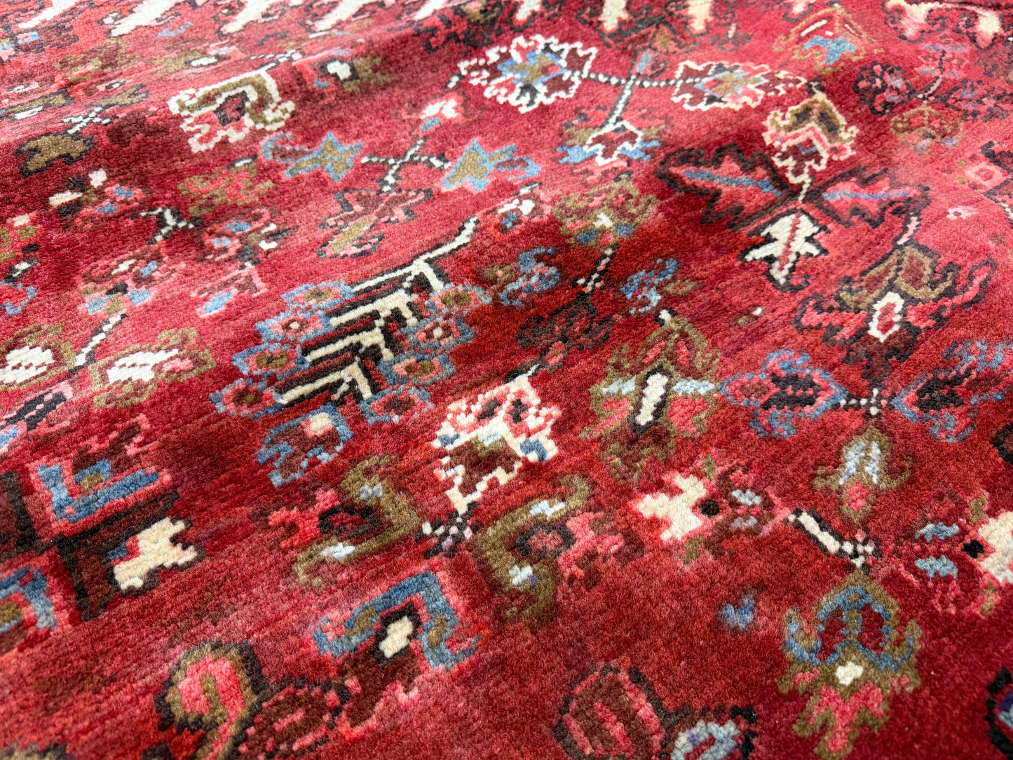 Hand-Knotted Persian Heriz Rug - 10’3”x13’3”