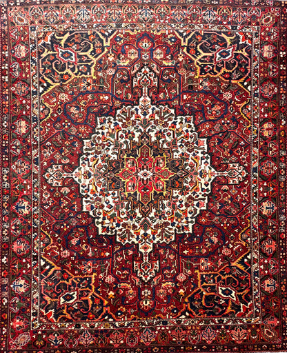 9’10”x12’4” Hand-Knotted Persian Bakhtiari Area Rug