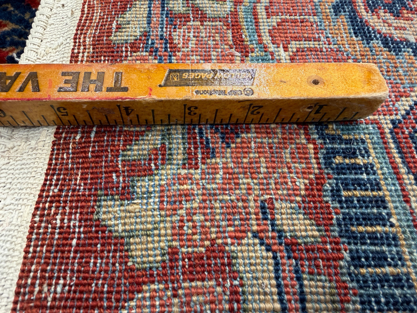 11’7”x12’10” Hand-Knotted Persian Sarouk Area Rug