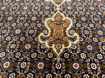 Hand-Knotted Persian Tabriz Mahi Rug - 5'x6'7"