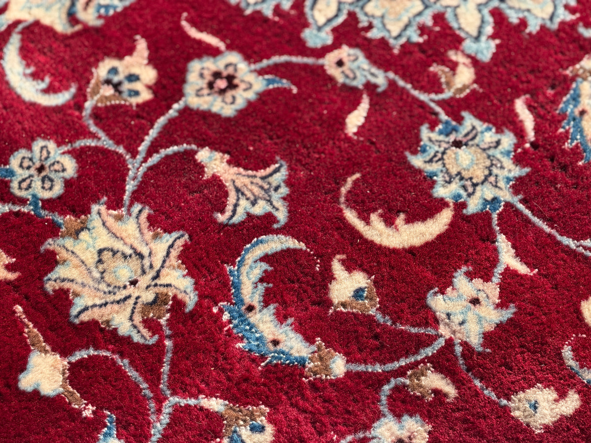Hand-Knotted 12 La Persian Nain Rug - 6’9”x9’4”