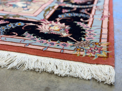 Hand-Knotted 60 Raj Persian Tabriz Rug - 6’7”x9’6”