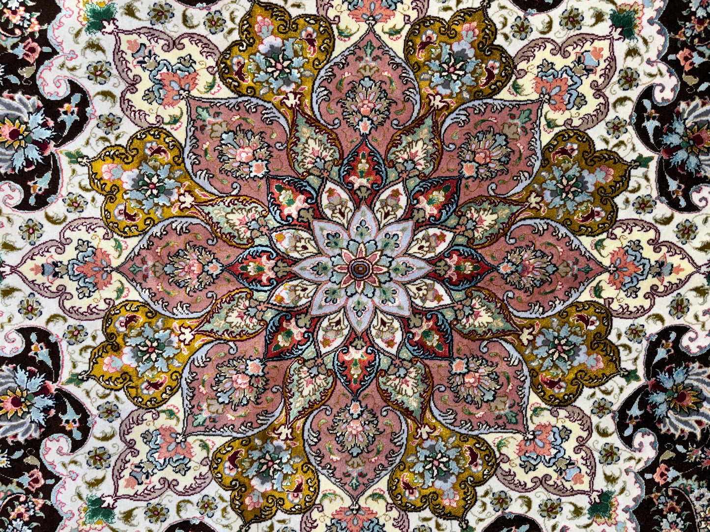 11’4”x16’6” Hand-Knotted 70 Raj Persian Tabriz Rug