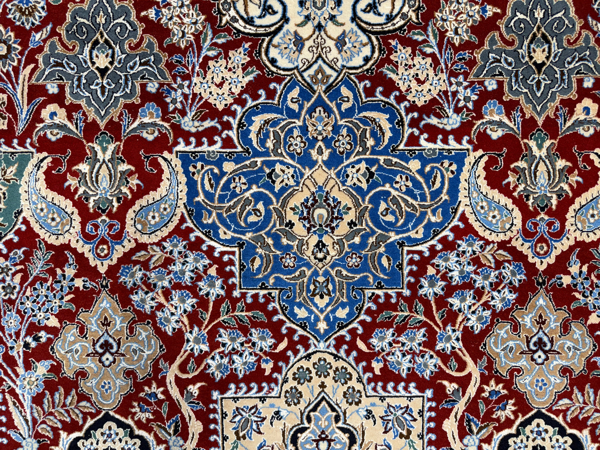 Hand-Knotted Persian Isfahan Rug - 6’8”x10’