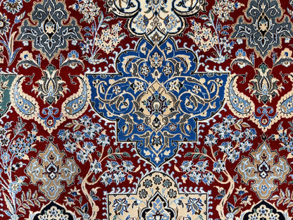 Hand-Knotted Persian Isfahan Rug - 6’8”x10’