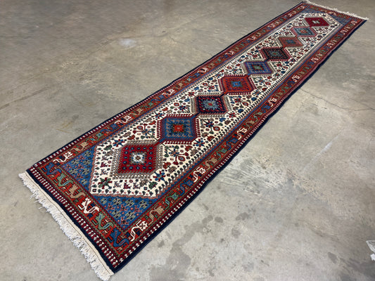 Hand-Knotted Yalameh Runner - 2’8”x12’5”