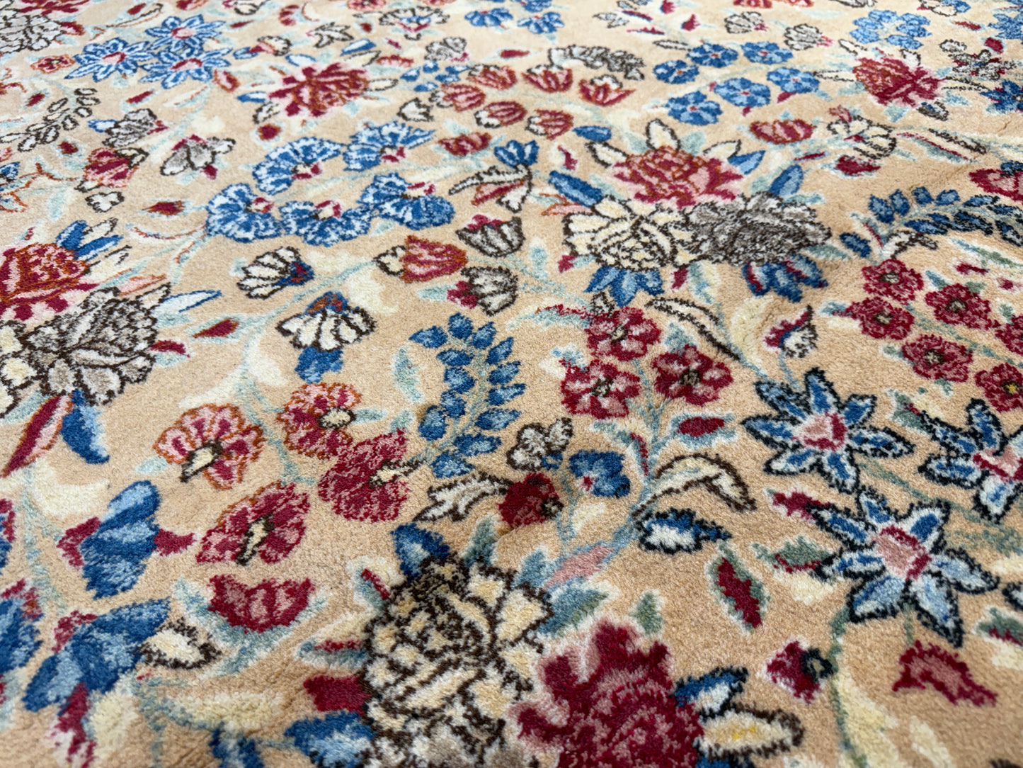 10’x13’ Hand-Knotted Persian Kerman Area Rug