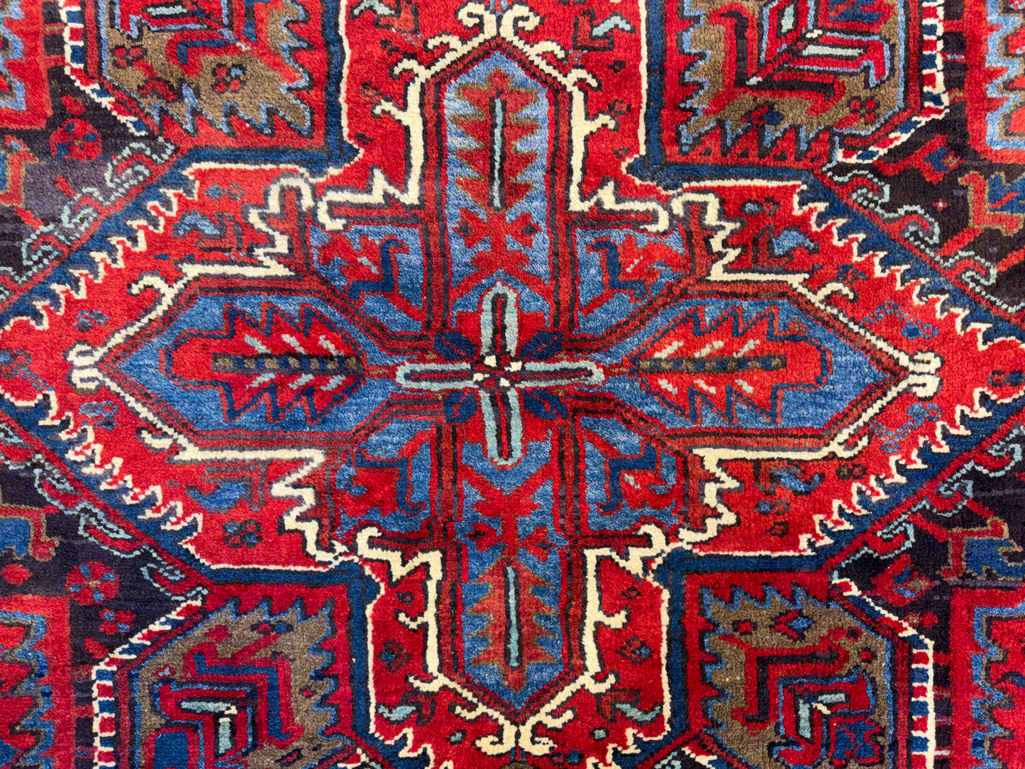 Hand-Knotted Persian Heriz Rug - 7’3”x10’3”