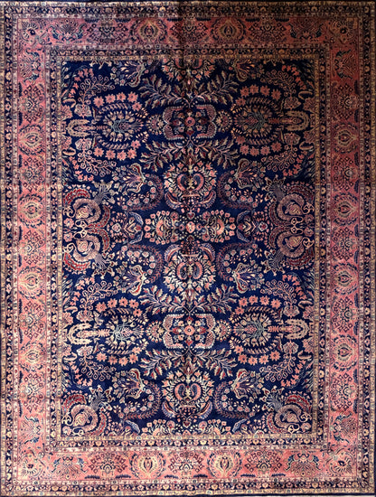 10’4”x13’8” Fine Hand-Knotted IndoSarouk Area rug