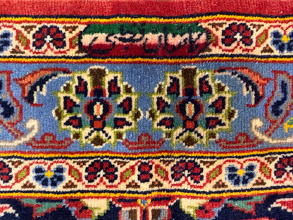 Hand-Knotted Persian Kashan Rug - 9’11”x13’