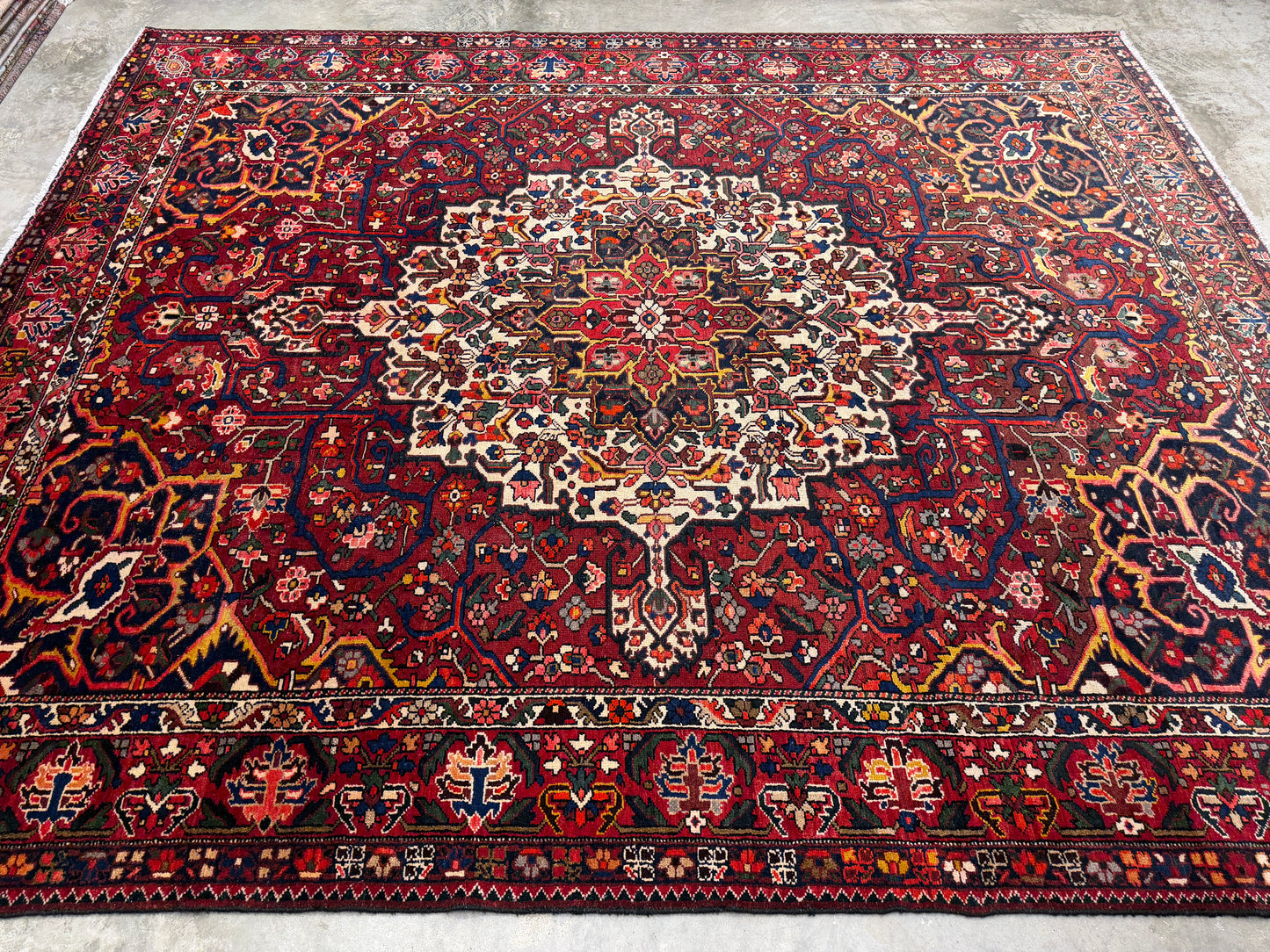9’10”x12’4” Hand-Knotted Persian Bakhtiari Area Rug