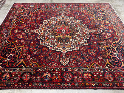 9’10”x12’4” Hand-Knotted Persian Bakhtiari Area Rug