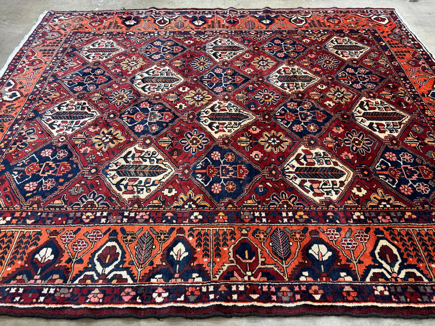 Hand-Knotted Persian Bakhtiari Rug - 10’x12’7”