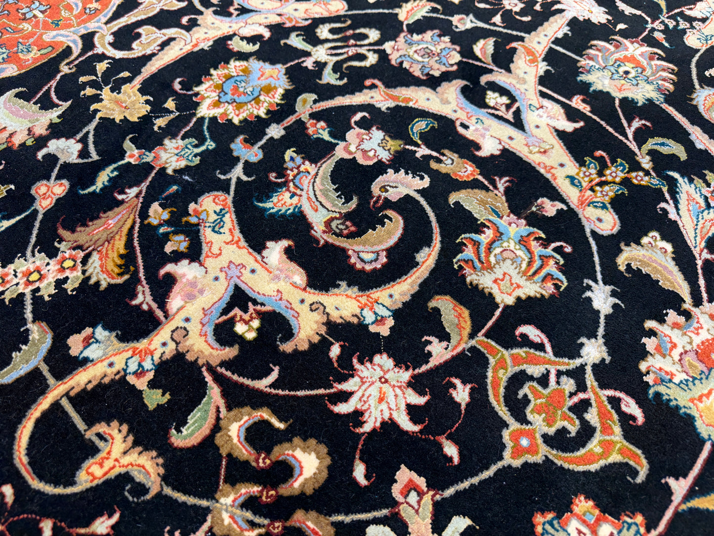 10’x13’ Hand-Knotted 70 Raj Persian Tabriz Rug
