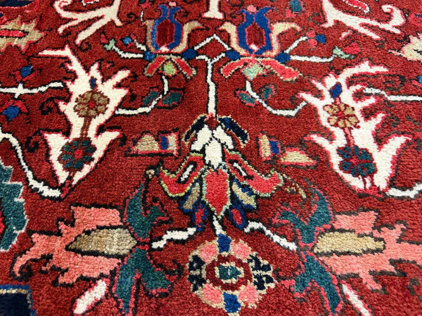 Hand-Knotted Persian Heriz Rug - 10’1”x12’2”