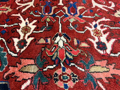 Hand-Knotted Persian Heriz Rug - 10’1”x12’2”
