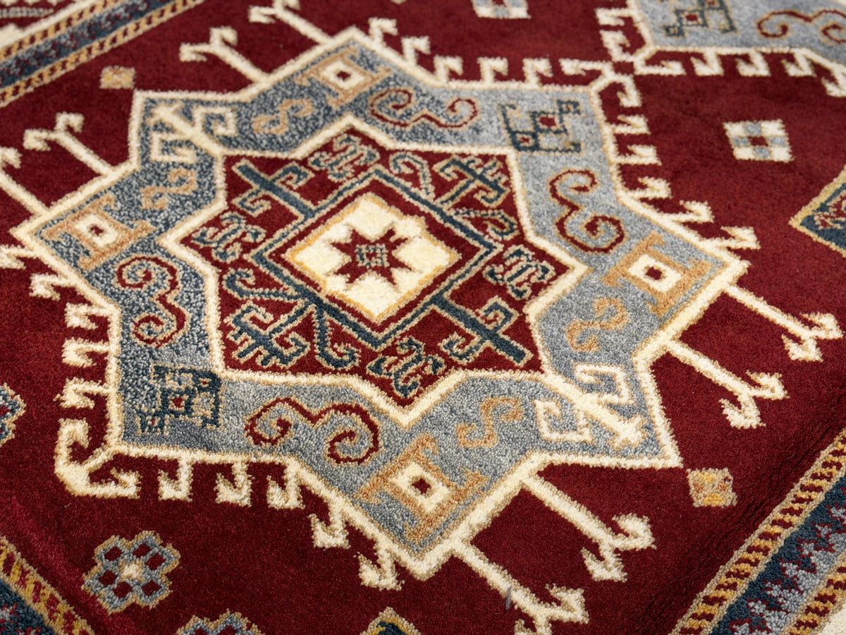 Hand-Knotted Kazak Rug - 5’7”x8’2”