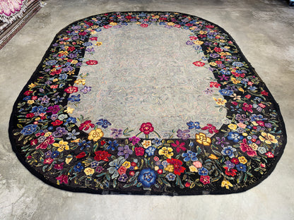 Antique French Needlepoint Rug - 8’3”x10’7”