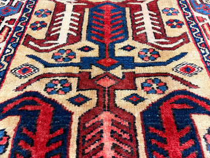 Hand-Knotted Nahavand Runner - 3’2”x10’5”