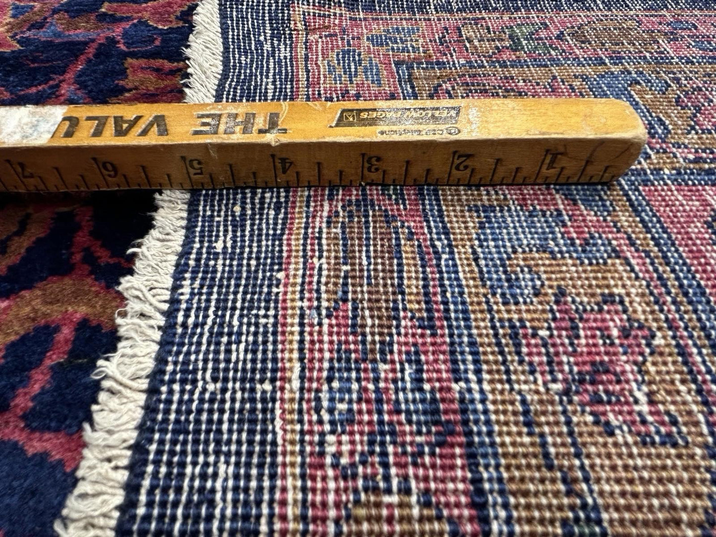 9x14 Very Fine Hand-knotted Antique Wool Manchester Kashane Signed Rug Handmade