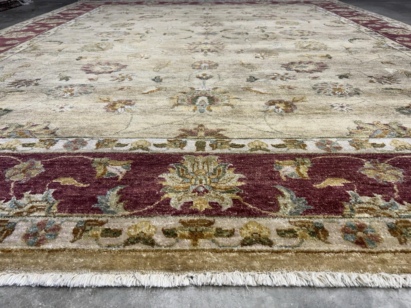 8’x10’ Hand-Knotted Wool Pishawar All-over Area Rug