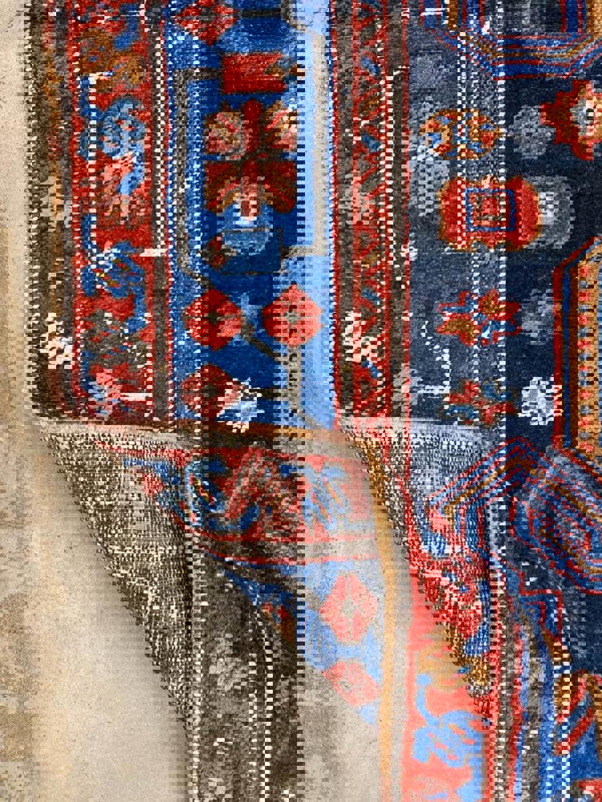 3’5”x10’3” Very Old Antique Heriz Bakhshayesh Runner