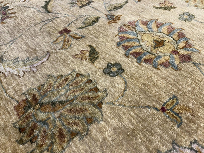 8’x10’ Hand-Knotted Wool Pishawar All-over Area Rug