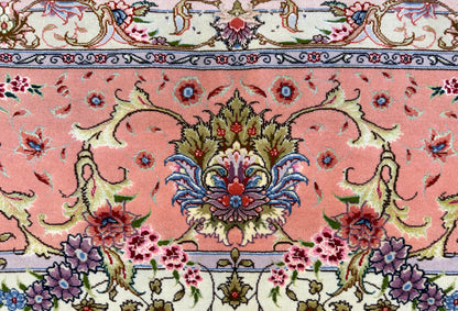 9’9”x13’3” Fine Hand-Knotted Persian Tabriz Signed Area Rug
