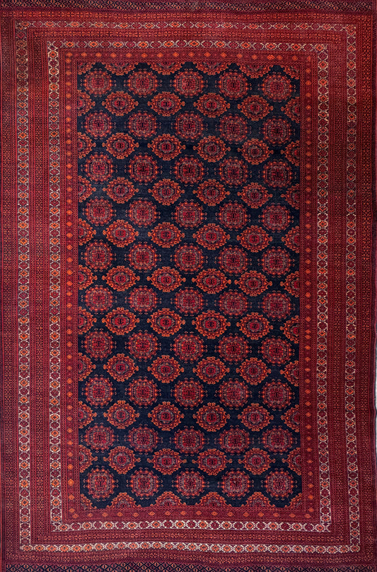 6’5”x9’10” Hand-Knotted Wool Bokhara Oriental Area Rug