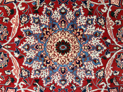 Hand-Knotted Persian Isfahan Rug - 5’1”x6’10”