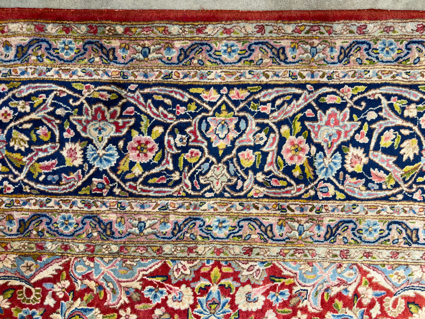 Antique Hand-Knotted Persian Kerman Rug - 9’11”x13’4”
