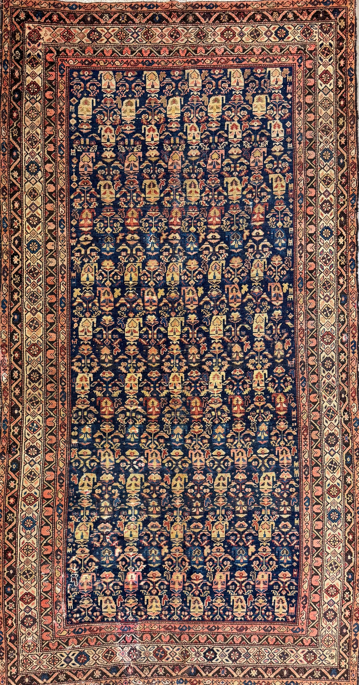 Hand-Knotted Persian Senneh Rug - 5’X9’9”