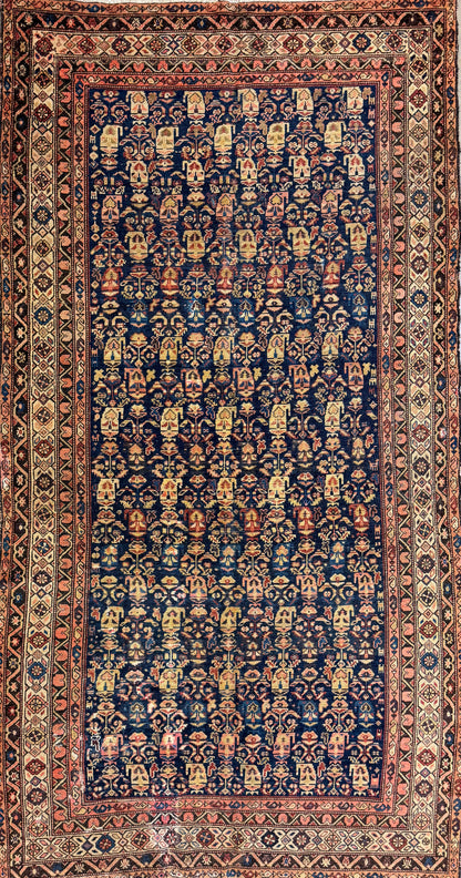 Hand-Knotted Persian Senneh Rug - 5’X9’9”