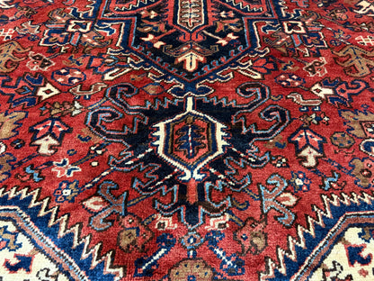 Hand-Knotted Persian Heriz Mehrava Rug - 9’8”x12’8”