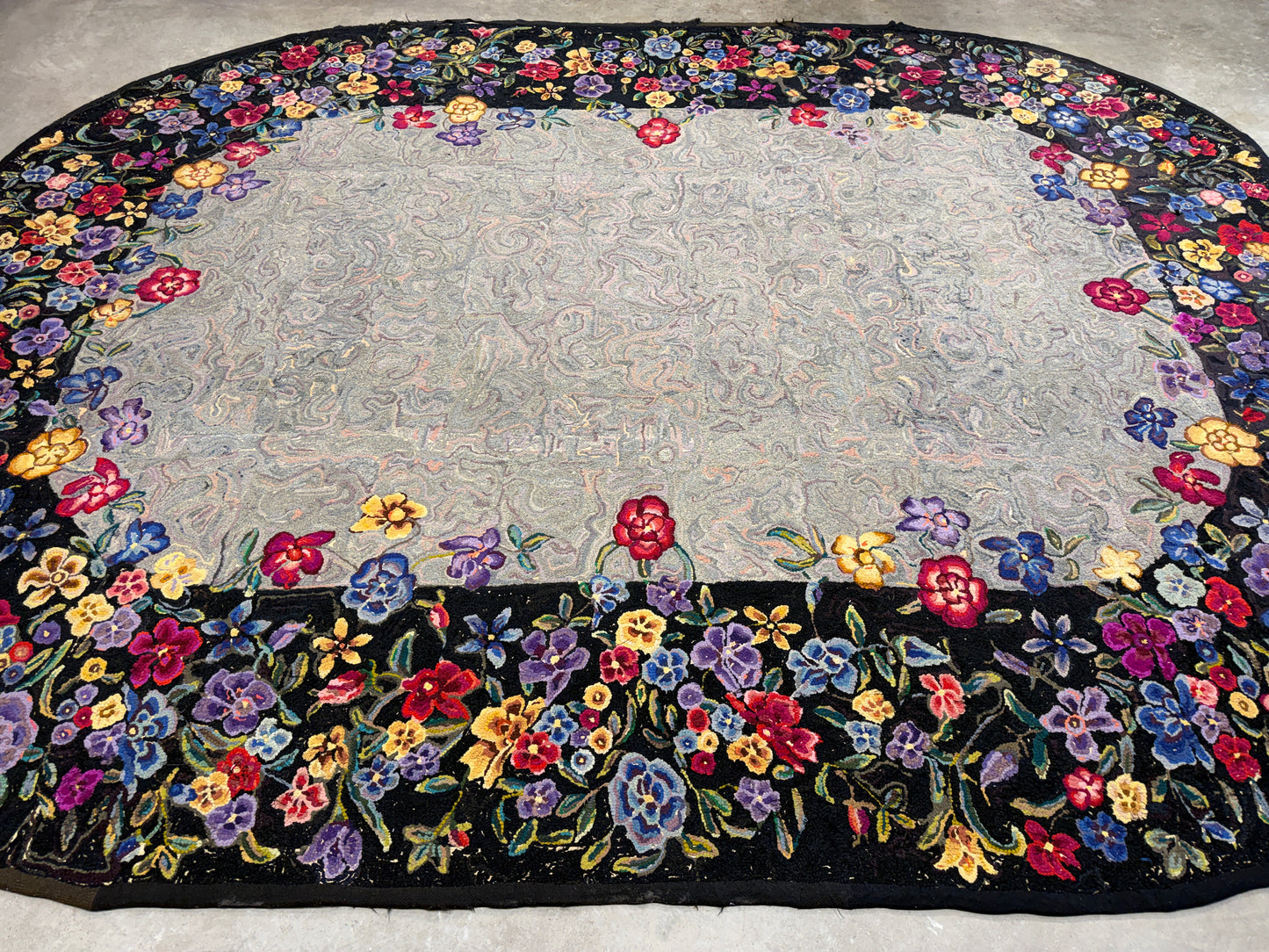 Antique French Needlepoint Rug - 8’3”x10’7”