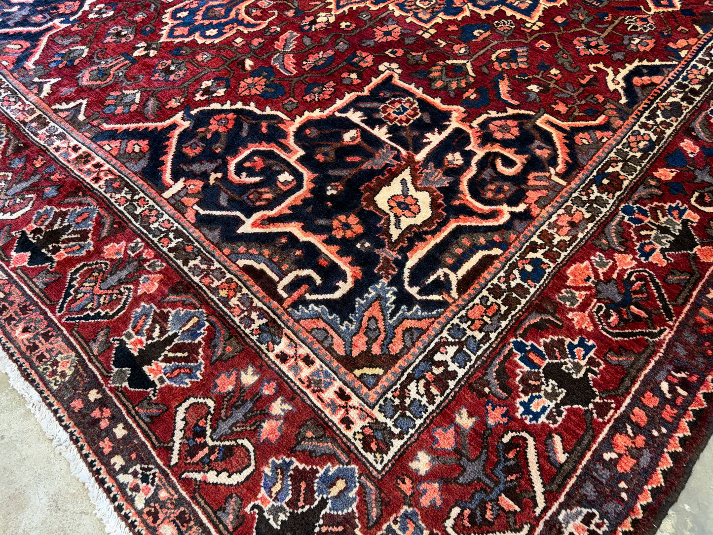 Hand-Knotted Persian Bakhtiari Rug - 10’4”x12’3”